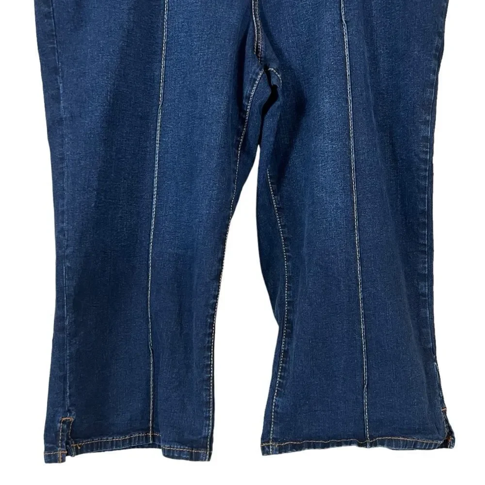 Y2K Baby Phat High Rise Cropped Flare Capri Jeans 24